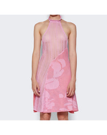 Roberta Einer | Women | Sleek Sheer Mini Dress | Pink