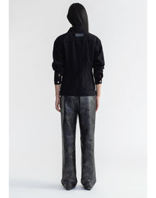 Roisin | Waisted Denim Jacket | Black