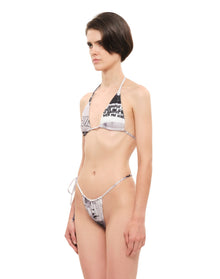 Roman Collage Bikini Bottom | White