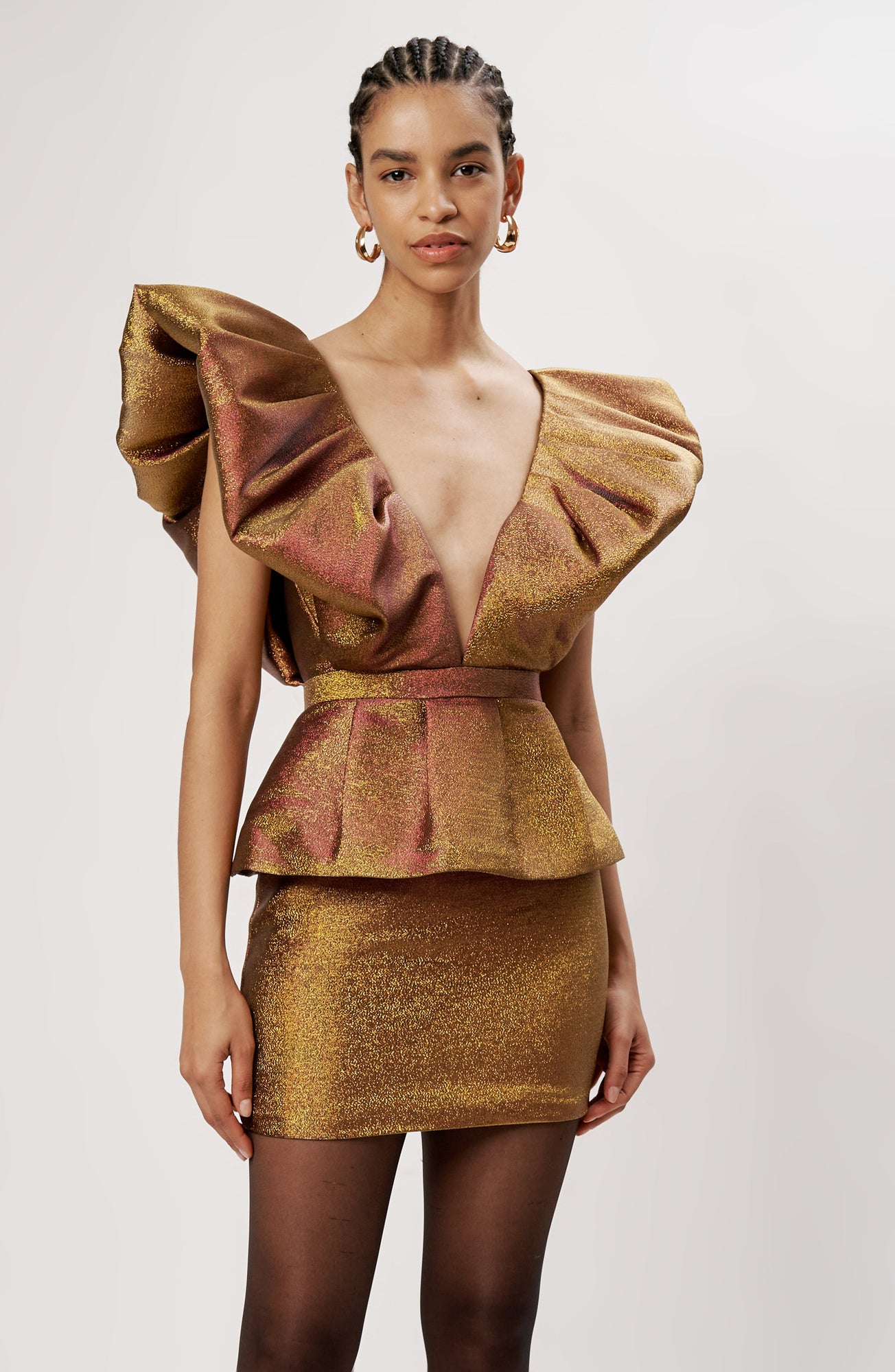 Calin Dress | Golden Iridescent Calin Dress | Golden Iridescent