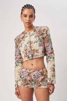 Kamena Jacket | Sand Multi Floral