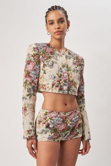 Kamena Jacket | Sand Multi Floral