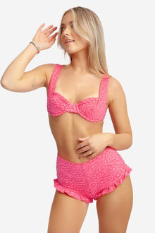 Women | Bloomer Shorts | Rosy Glow Jacquard
