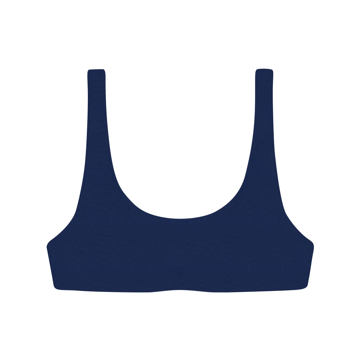 Rounded Edges Top | Navy Terry Sheen