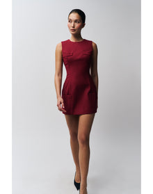 Rowan Dress | Deep Red