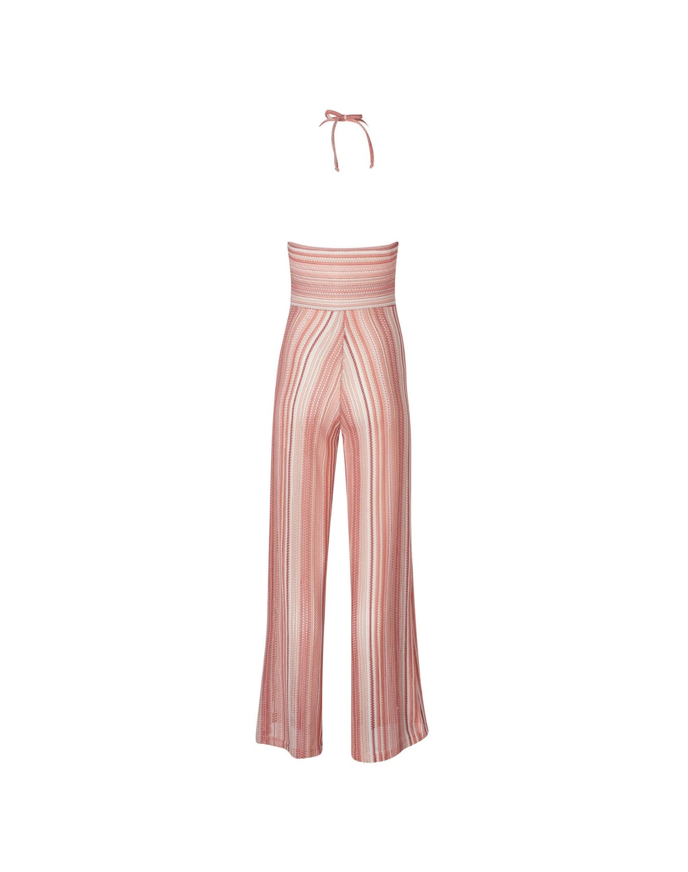 Roxanne Lace Halter Jumpsuit | Pink