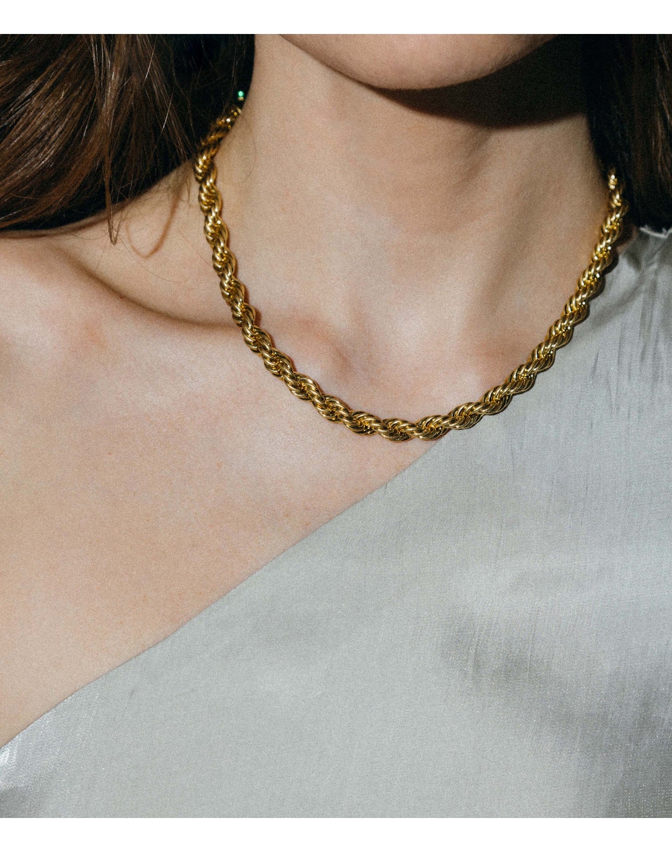 Roxanne Rope Chain Necklace | Gold