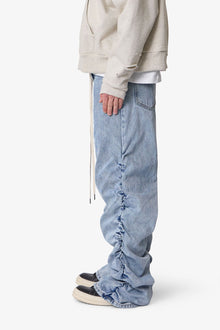 Ruched Denim | Light Blue