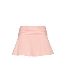 Ruched Heart Scallop Skirt | Baby Pink