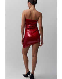 Ruched Sequin Dress | Candy Apple