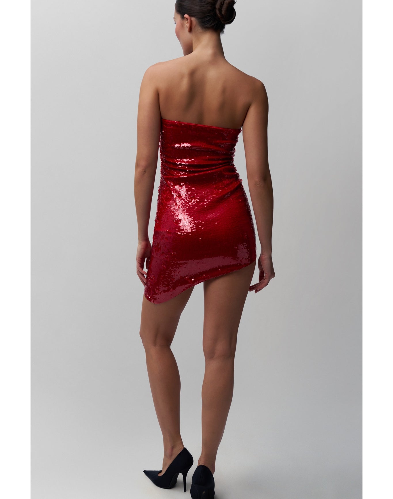 Ruched Sequin Dress | Candy Apple