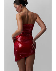 Ruched Sequin Dress | Candy Apple