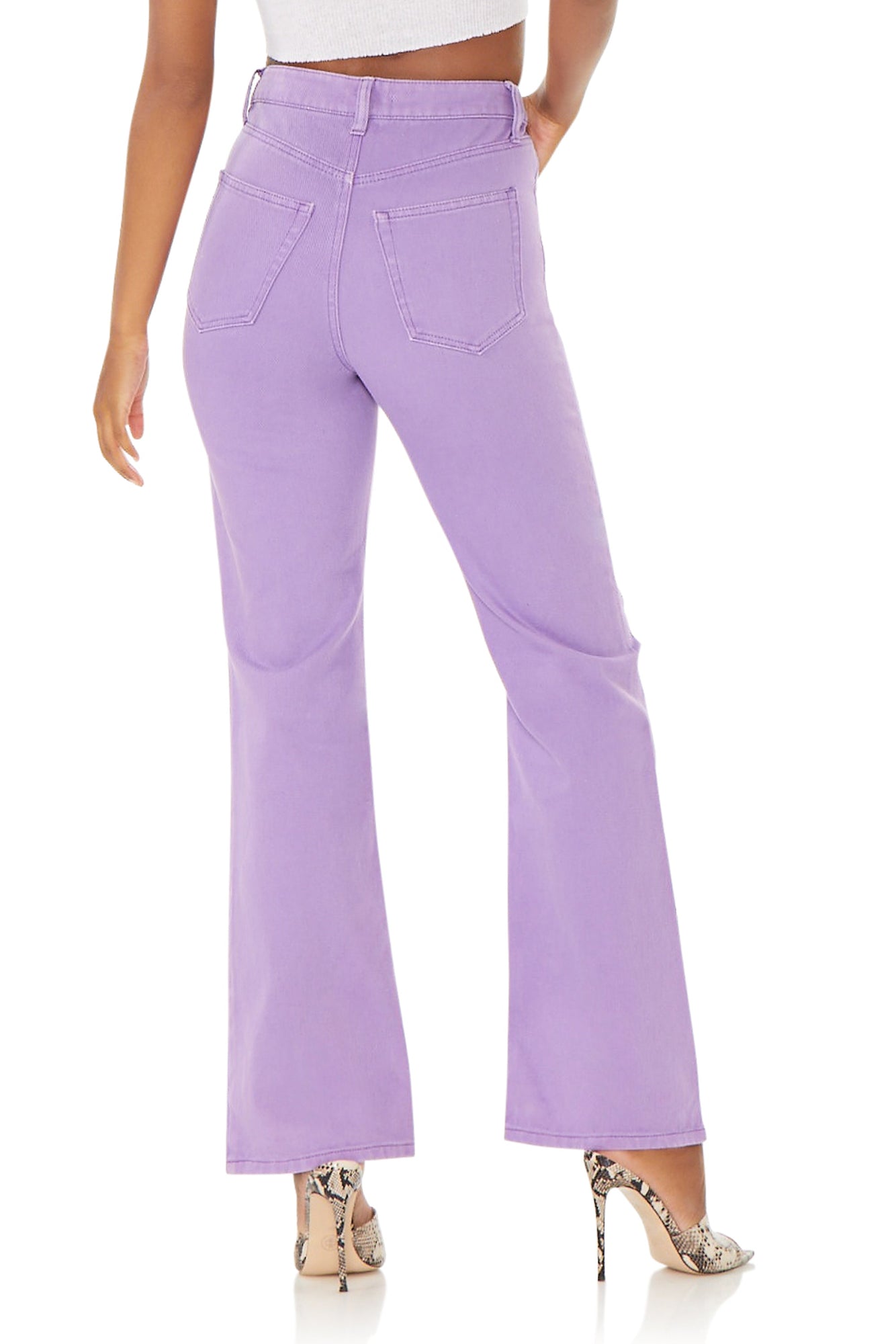 Oden Wide Leg Jeans | Deep Lavender