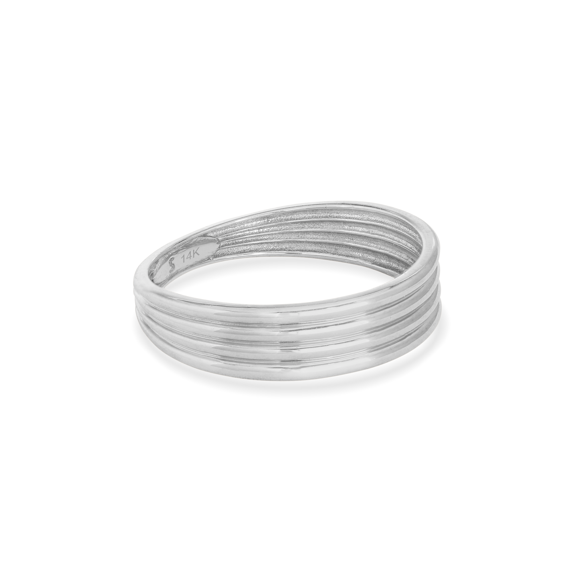 Layer Cake Band | 14K White Gold