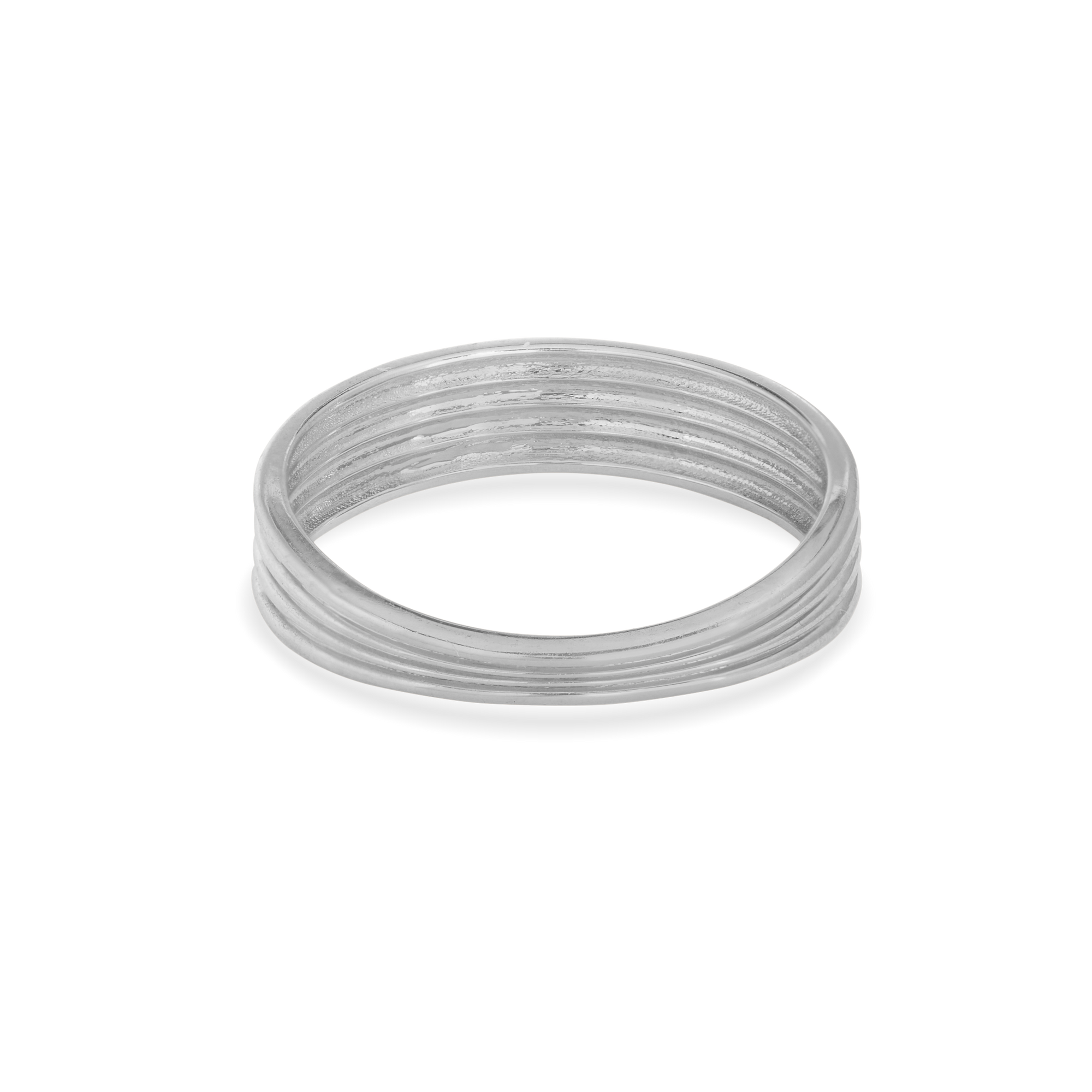 Layer Cake Band | 14K White Gold