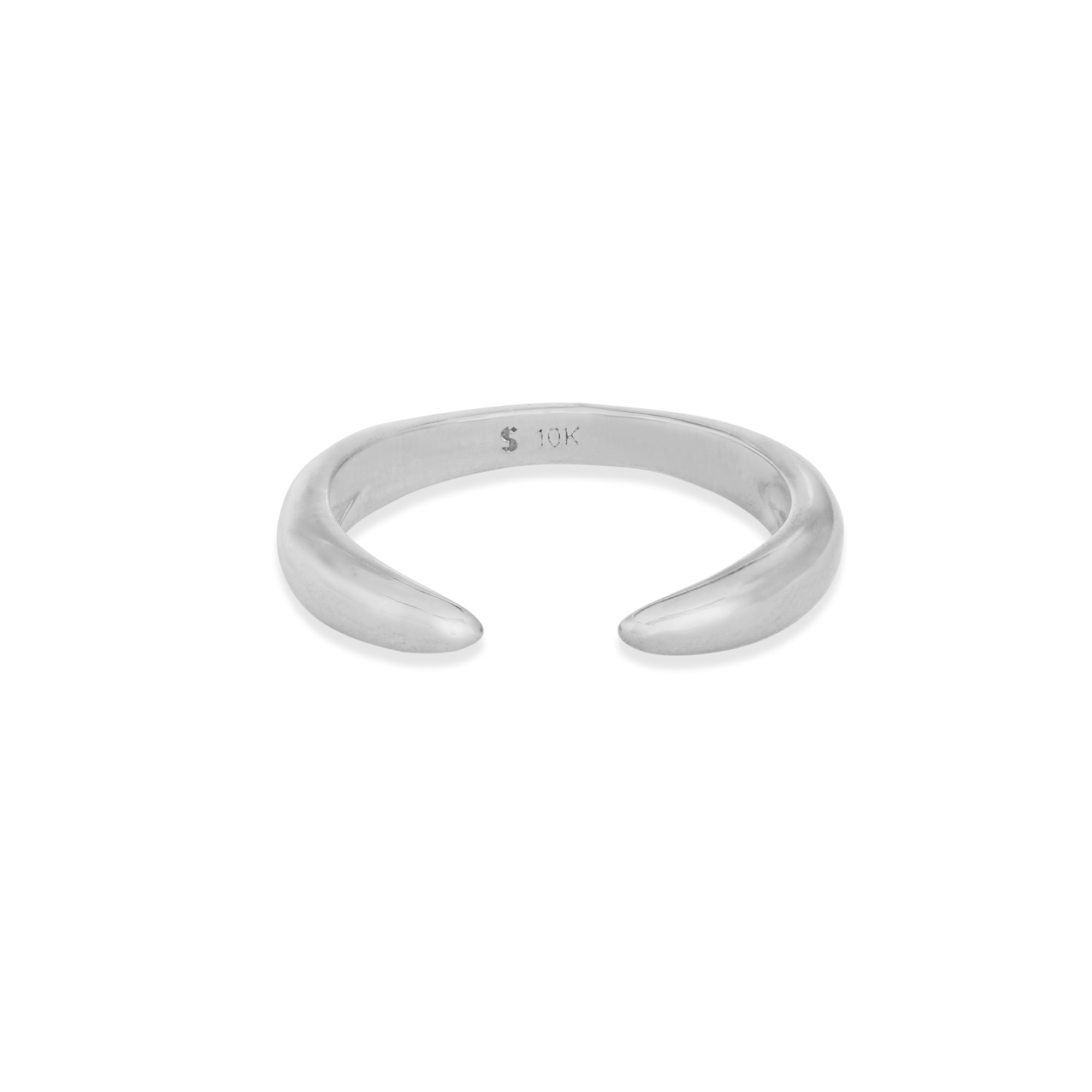 Pinky Pinch Ring | 10K White Gold