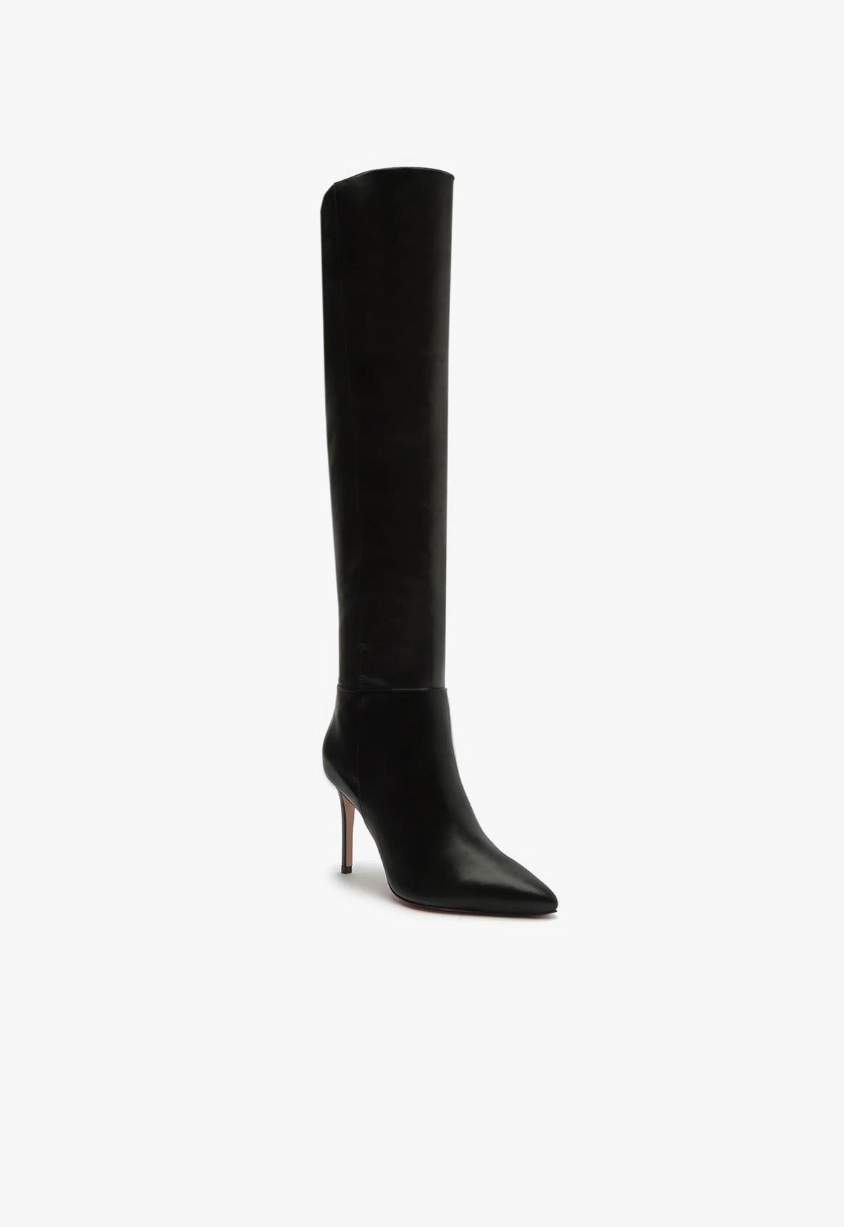 Magali Over the Knee Leather Boot | Black