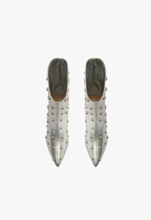 Maryann Metallic Leather Bootie | Silver