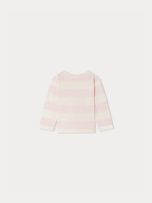 Girl | Dakota Striped Sweater | Powder Pink