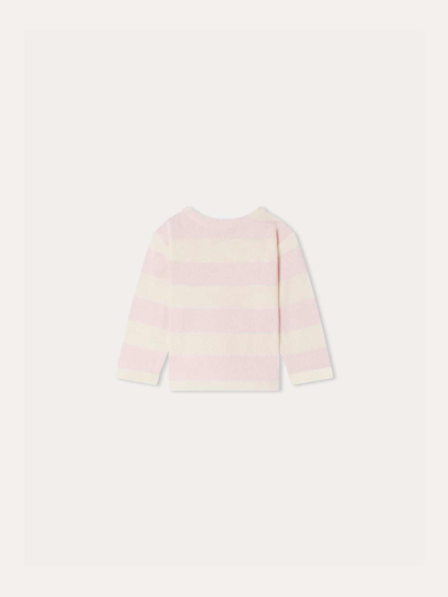 Girl | Dakota Striped Sweater | Powder Pink