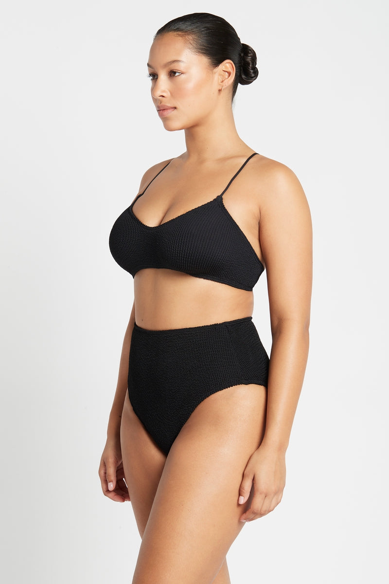 Selena Crop Top | Black Eco