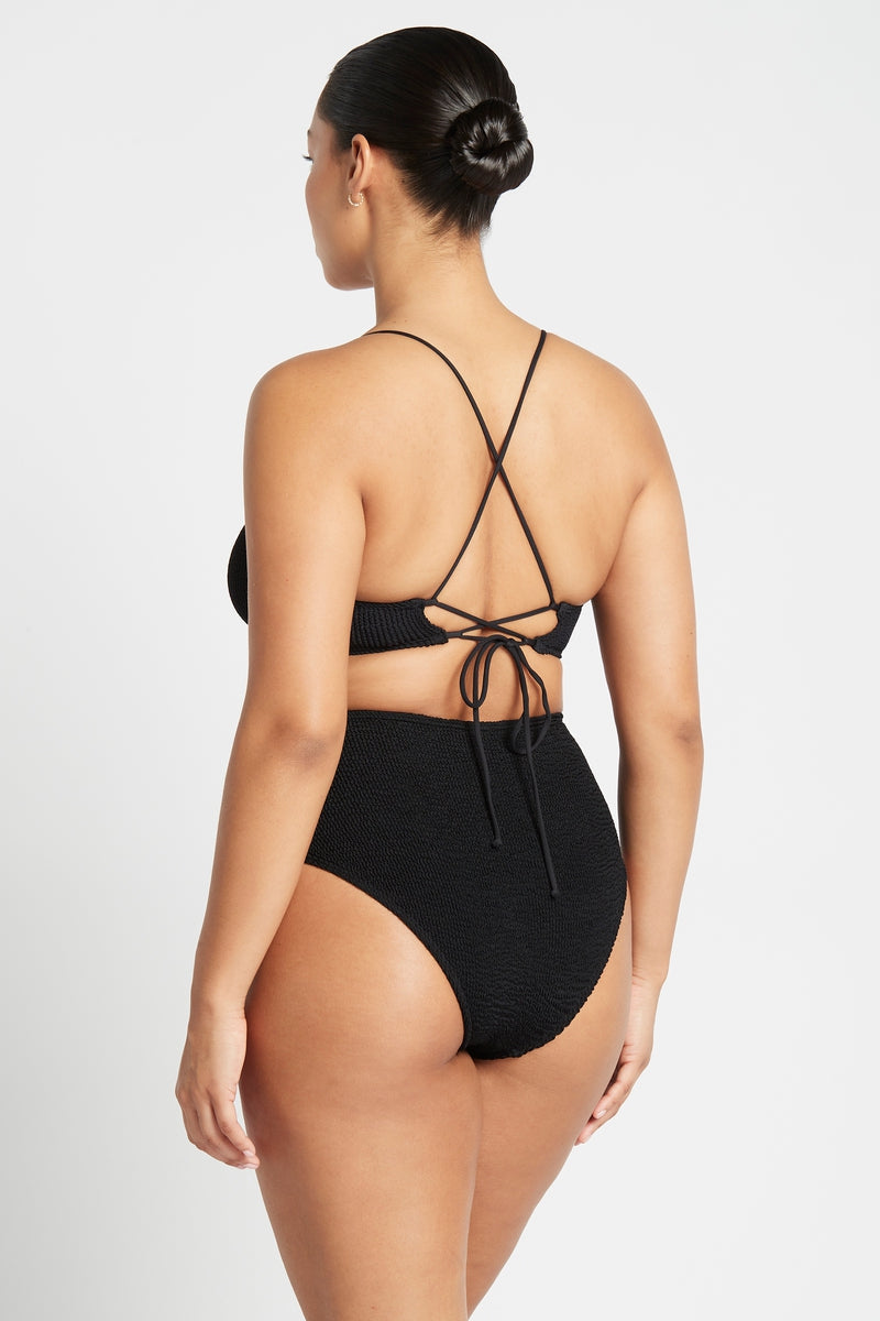 Selena Crop Top | Black Eco