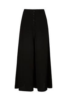 Silk Button Trouser Black - Scanlan Theodore US