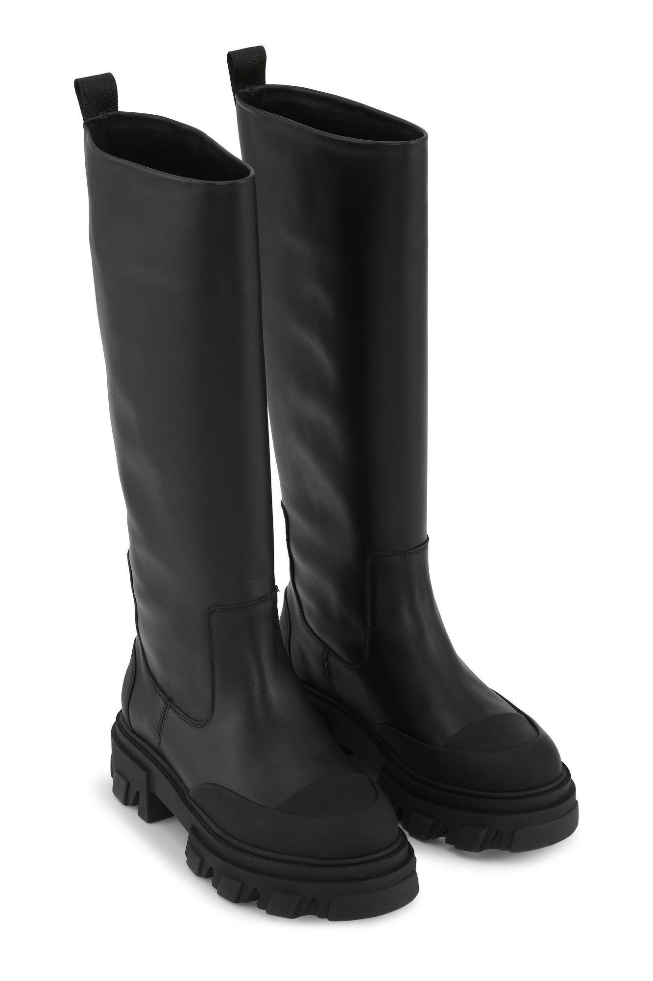 Cleated High Tubular Boot | Black