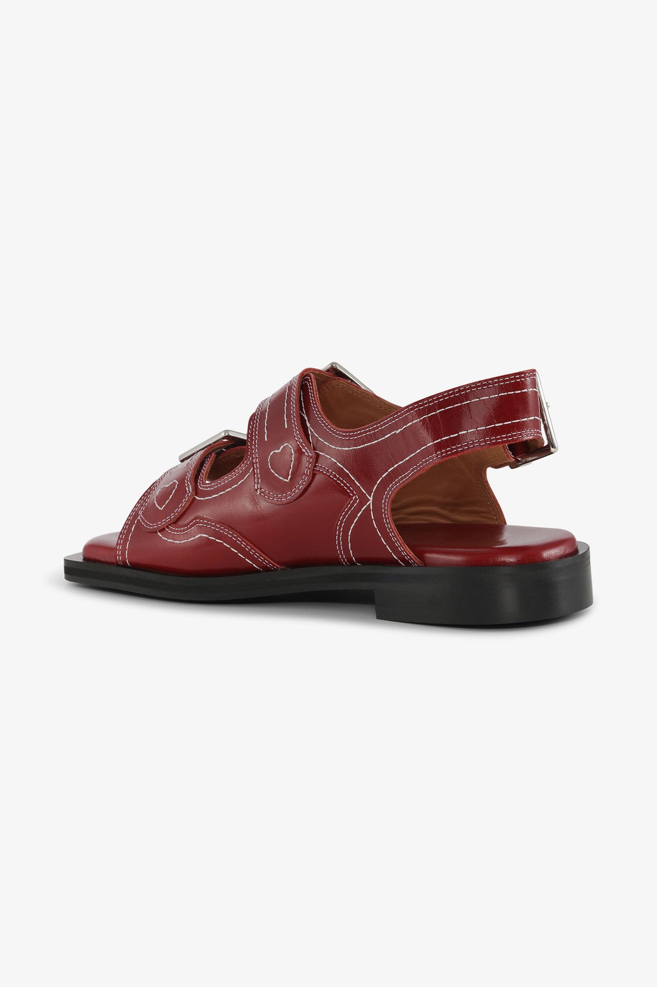 Embroidered Western Sandal | Barbados Cherry