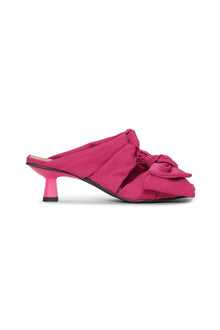 Soft Kitten Heel Bow Mules | Love Potion