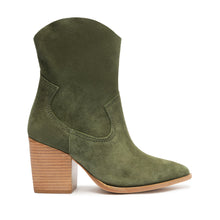 Tessie Suede Bootie | Military Green