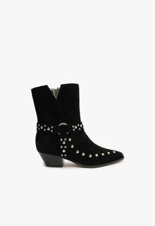 Rhiannon Suede Bootie | Black