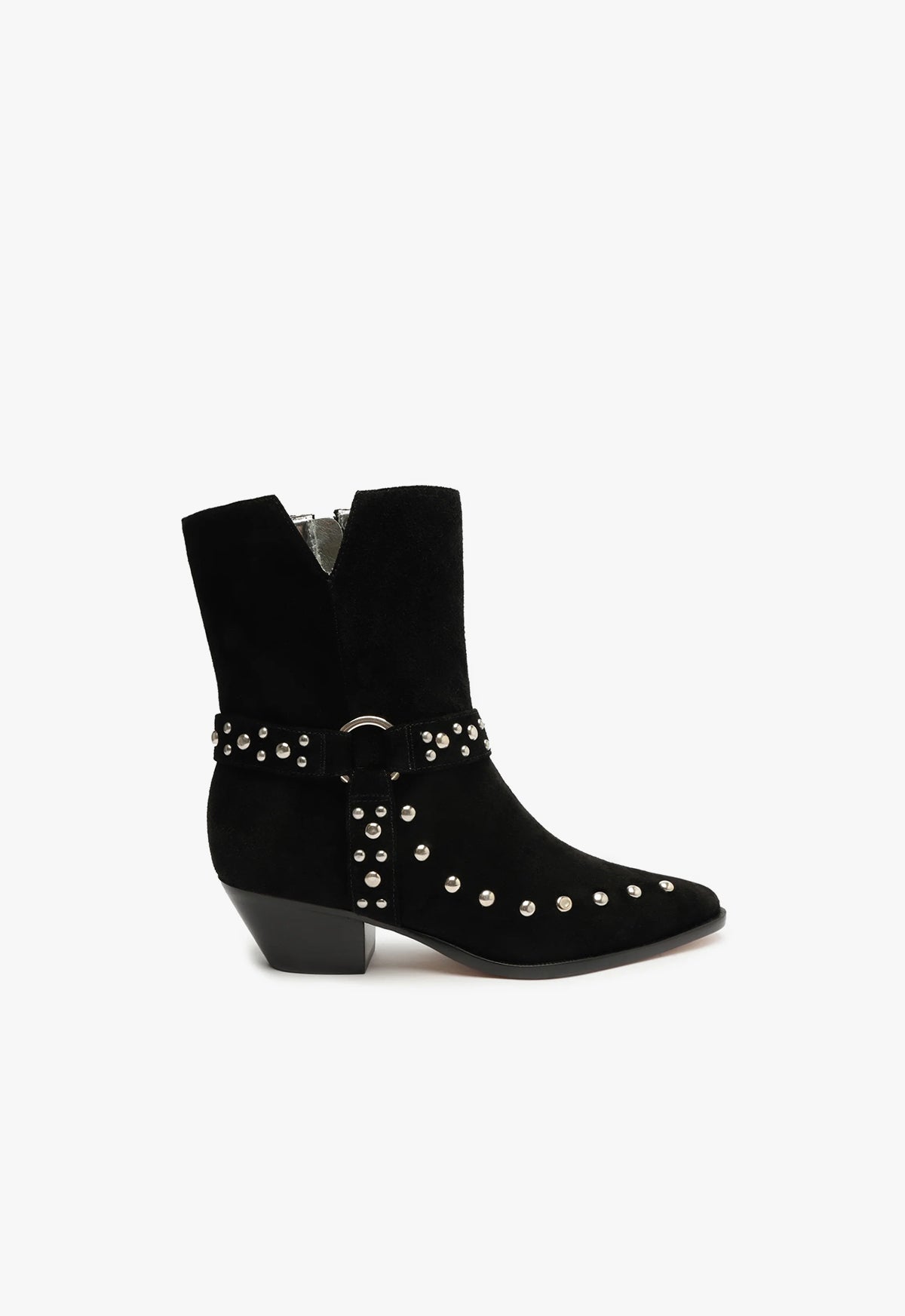 Rhiannon Suede Bootie | Black