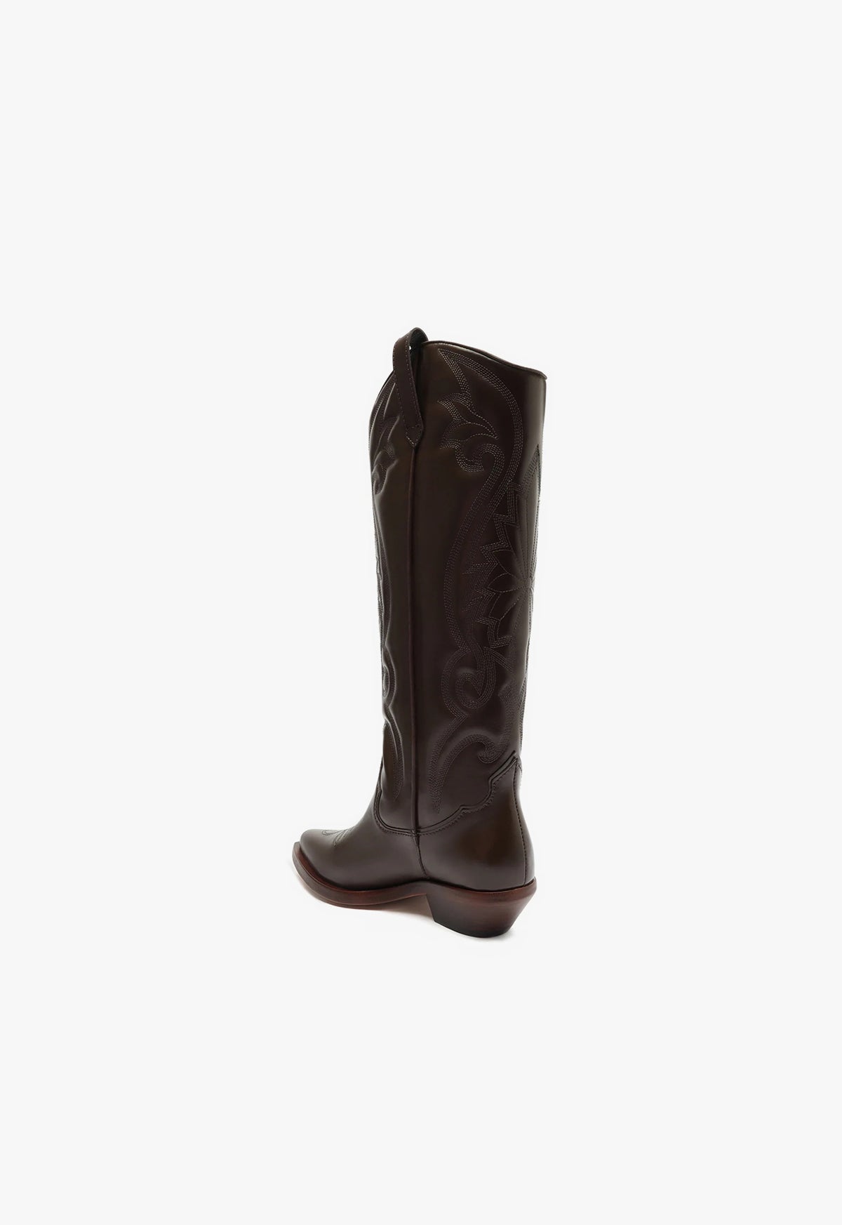 Zachy Up Leather Boot | Dark Chocolate