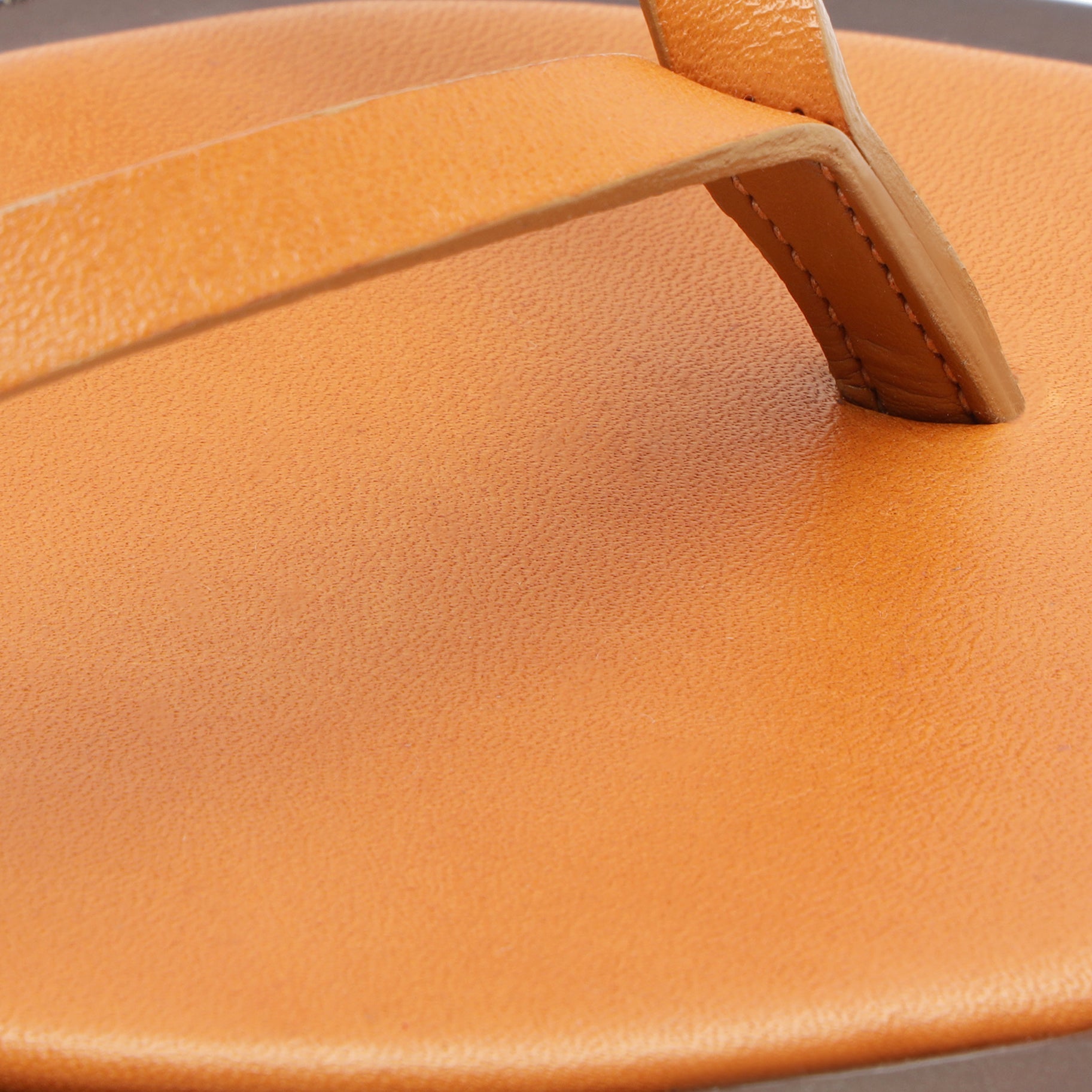 Rania Leather Flat Sandal | Brown