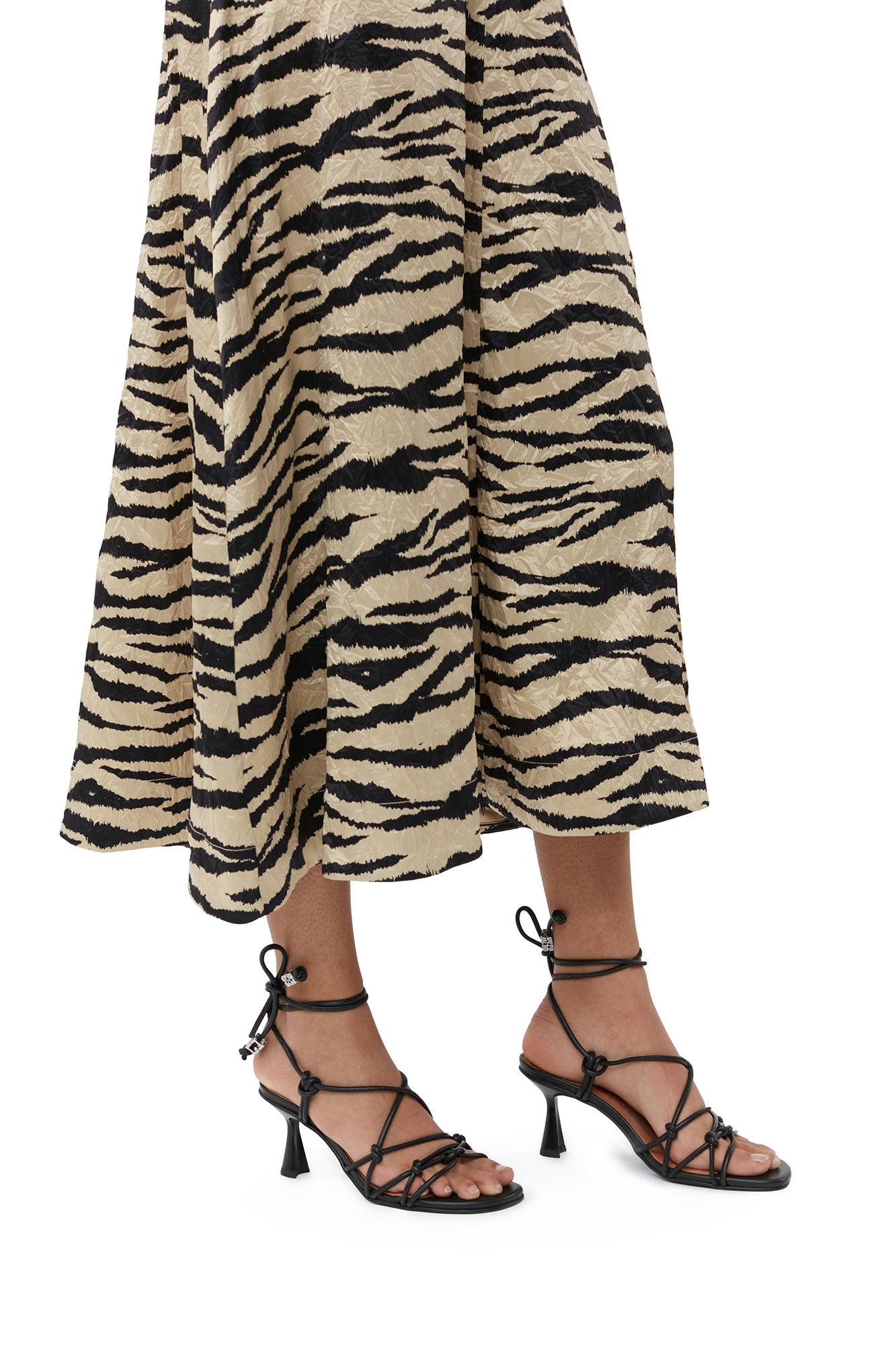 Knots High Heel Sandals | Black