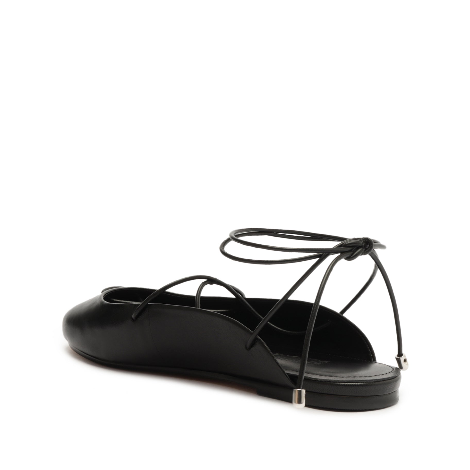 Cami Casual Leather Flat | Black