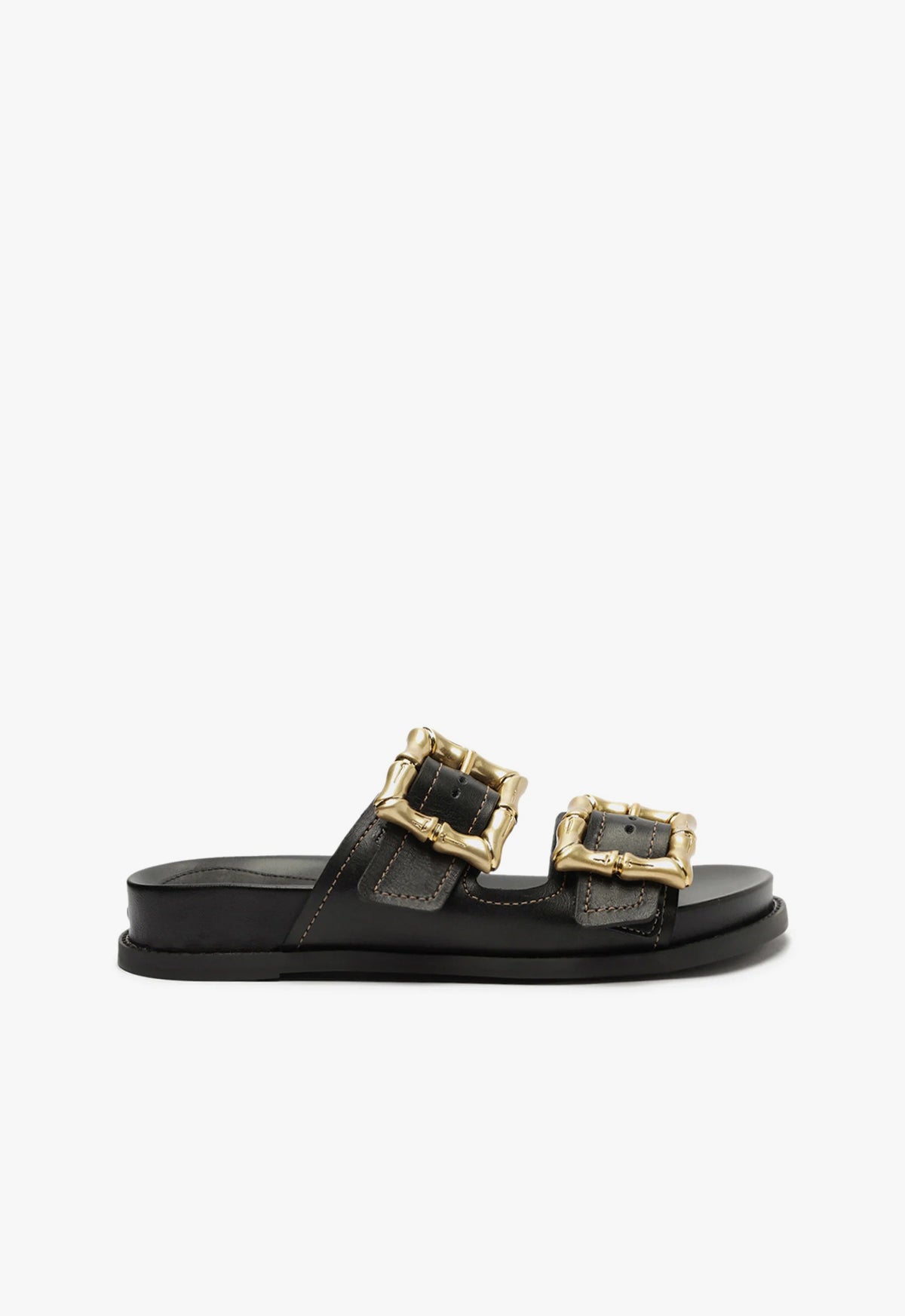 Enola Black Sporty Sandal | Black