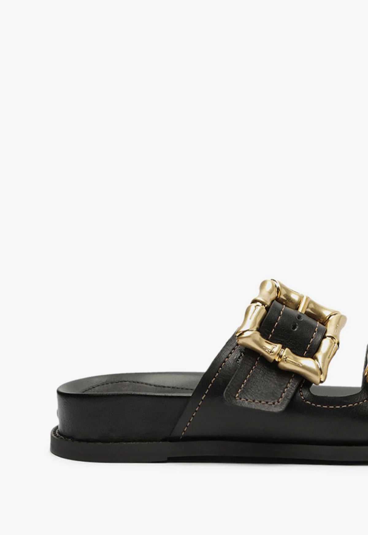 Enola Black Sporty Sandal | Black