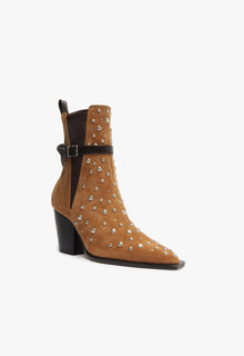 Kelsey Suede Bootie | Brown