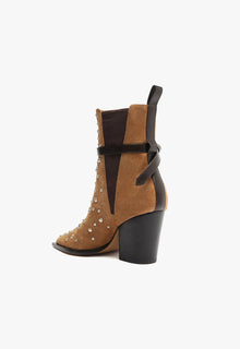 Kelsey Suede Bootie | Brown