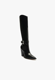 Jeane Leather Boot | Black