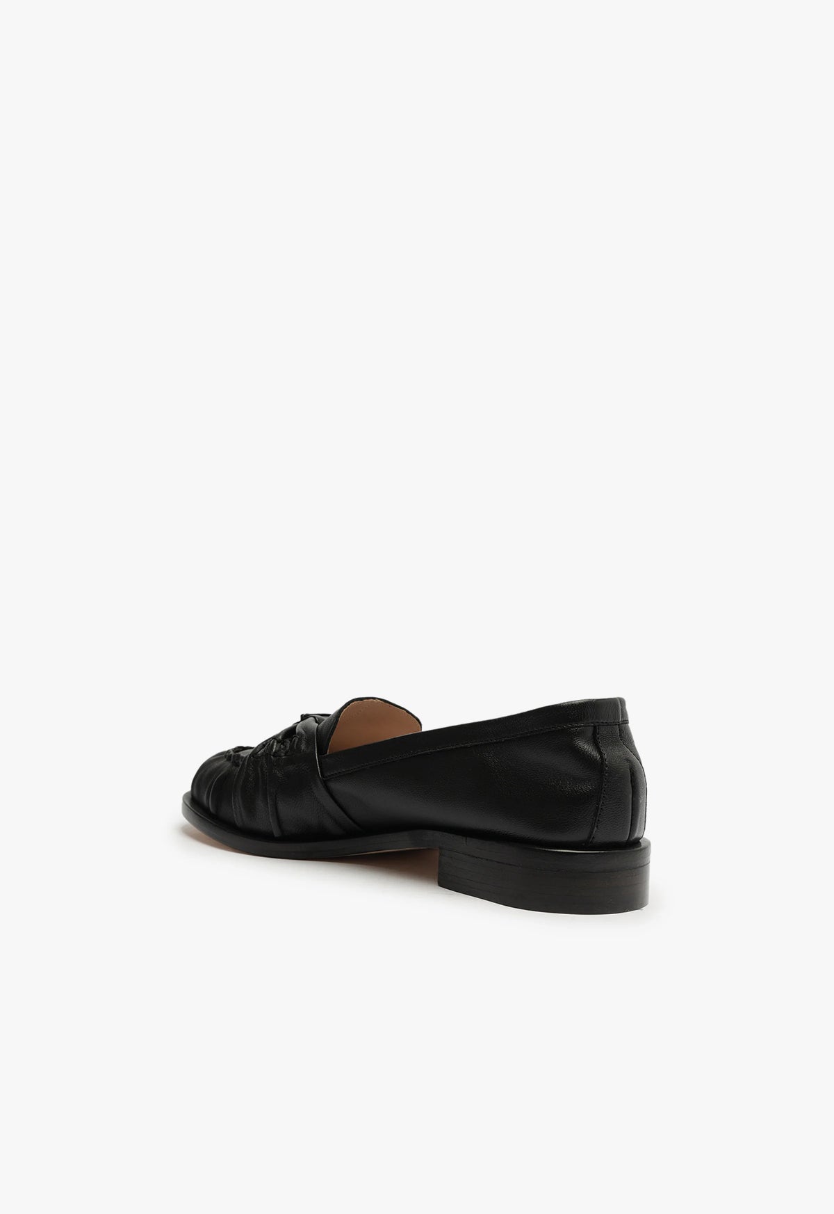 Luca Leather Flat | Black