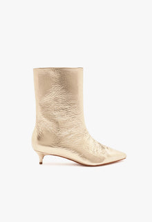 Gail Smashed Metallic Bootie | Gold