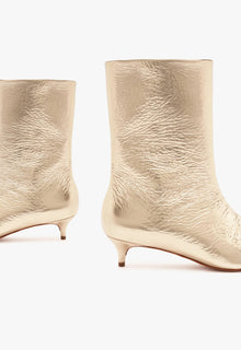 Gail Smashed Metallic Bootie | Gold
