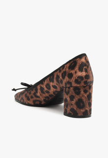 Arissa Block Satin Pump | Black