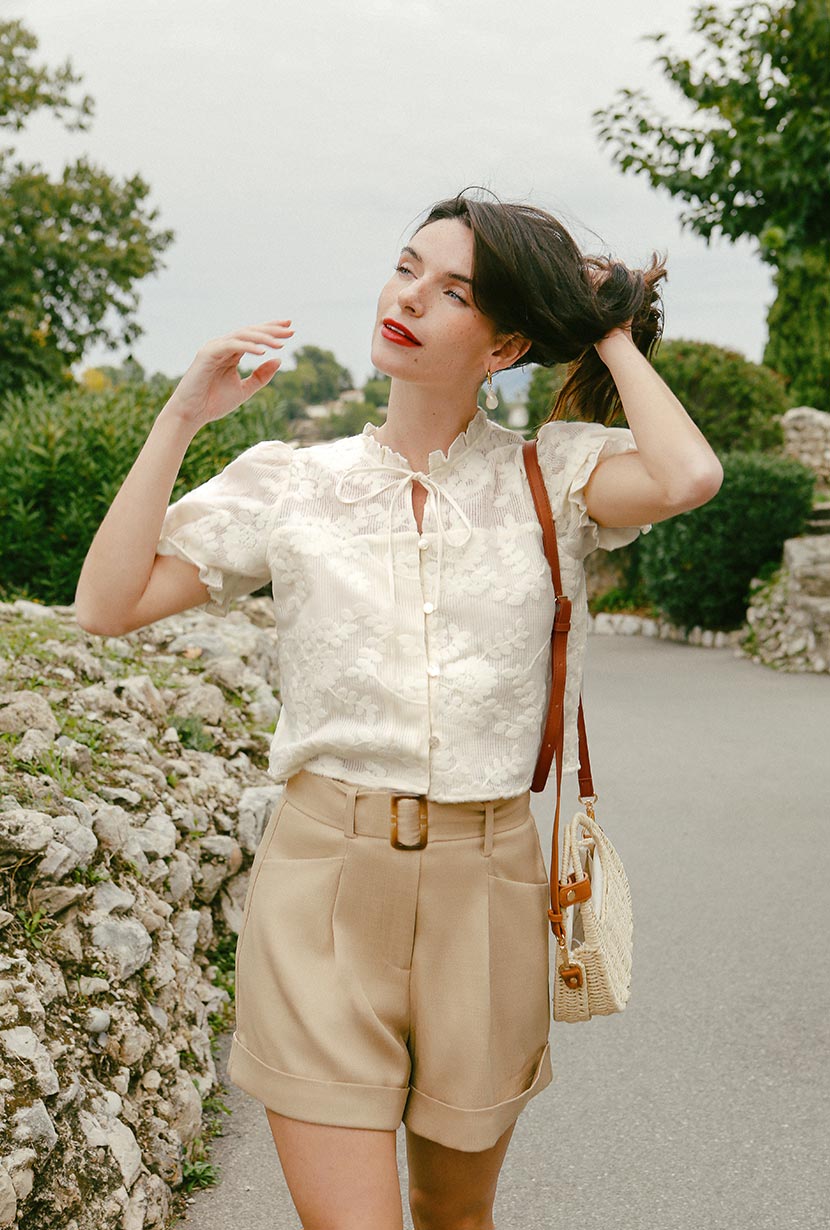 Earline Top | Ivory Lace
