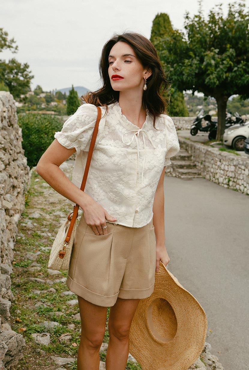 Earline Top | Ivory Lace