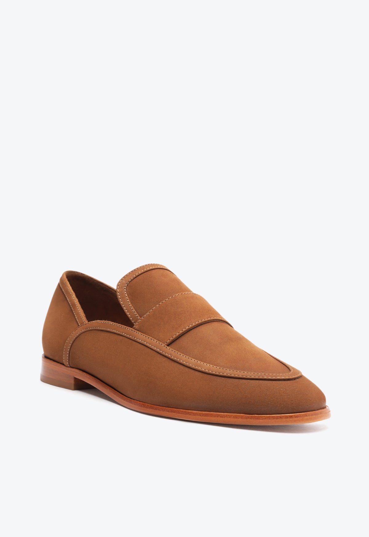 Maurice Nubuck Flat | Caramel