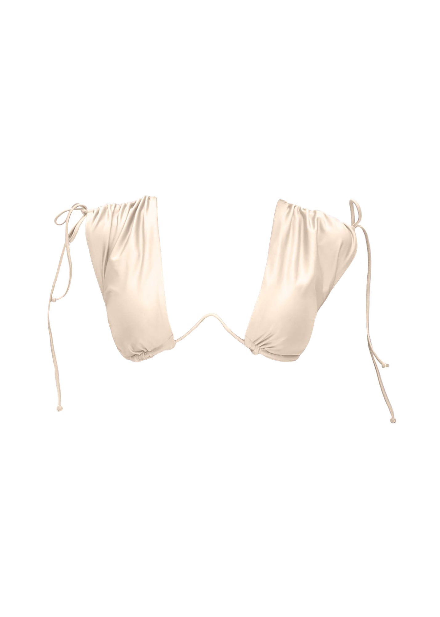 Menasa High Rise Bikini Top | Vanilla